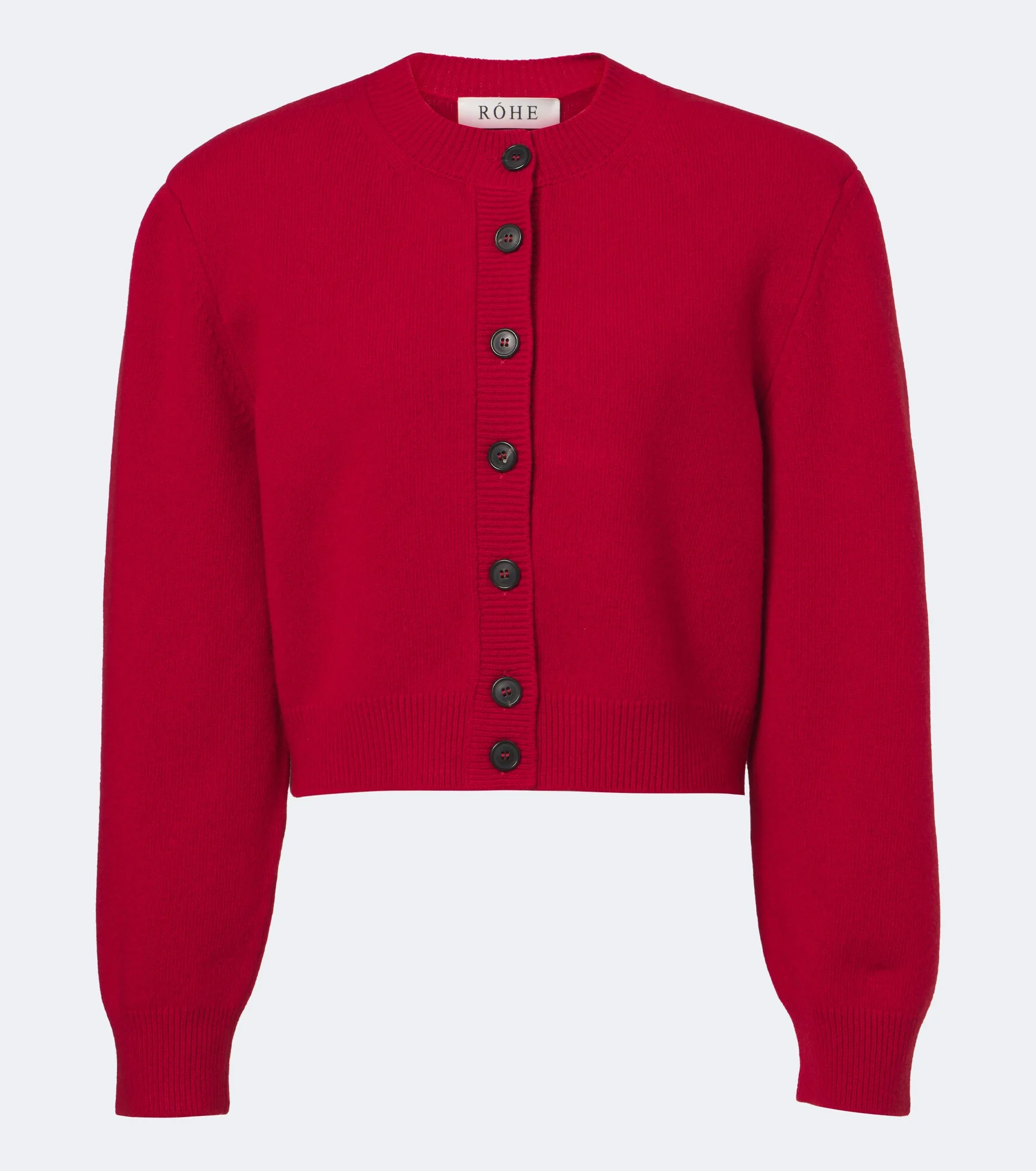 Cropped wool cardigan - 1