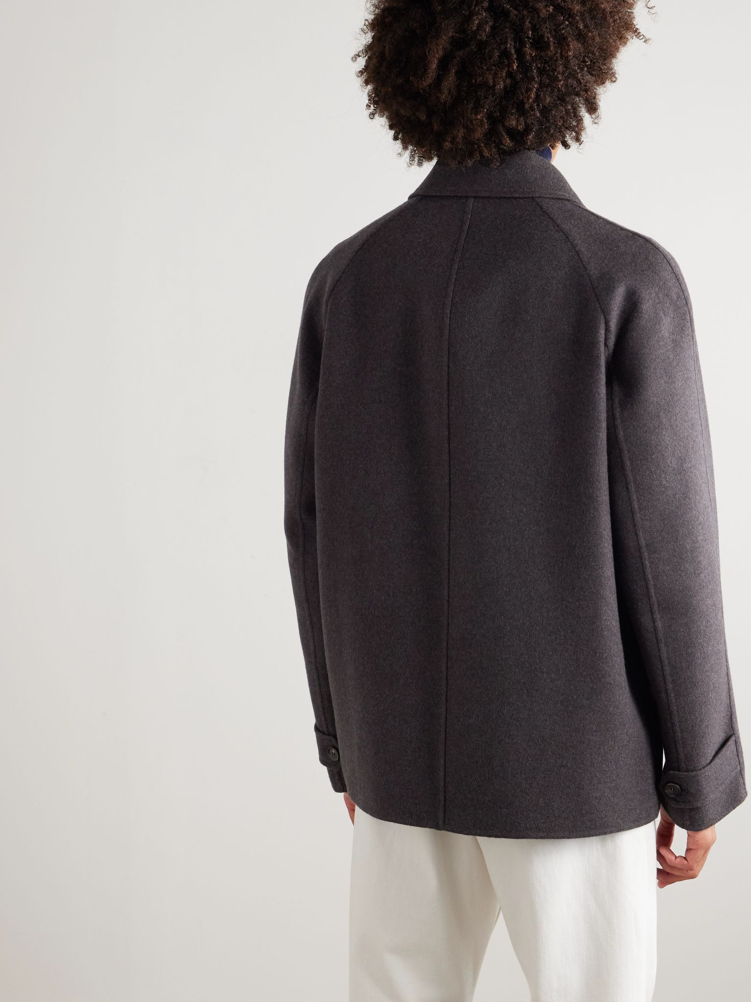 Narvik Oversized Cashmere Coat Gray - 3