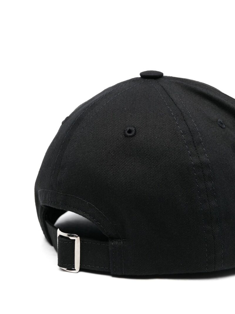 Raf Simons slogan-embroidered cotton cap outlook