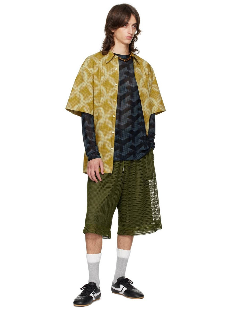 Dries Van Noten Yellow Dotted Shirt outlook