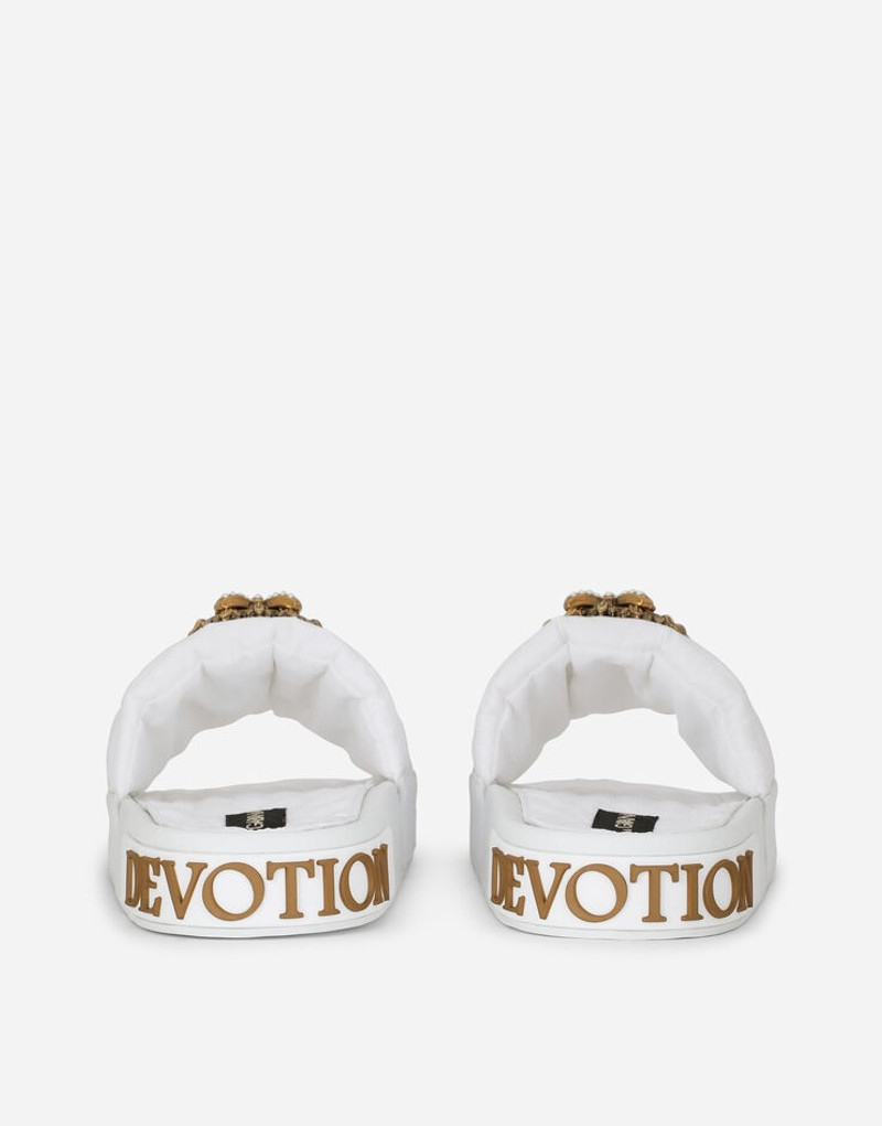 Dolce & Gabbana Nylon Devotion beachwear sliders outlook