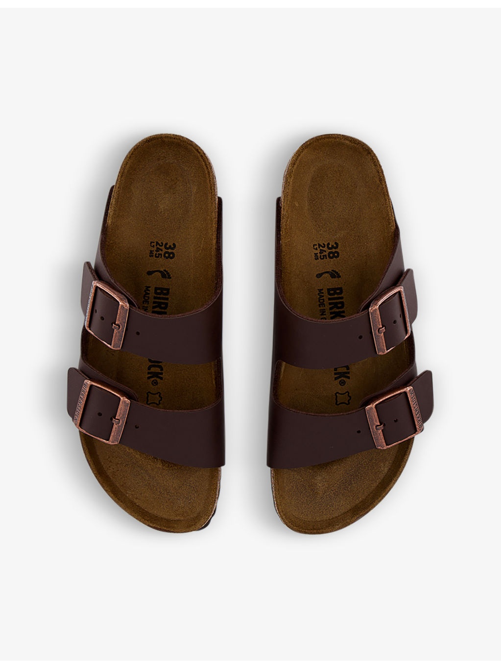 Arizona two-strap faux-leather sandals - 2
