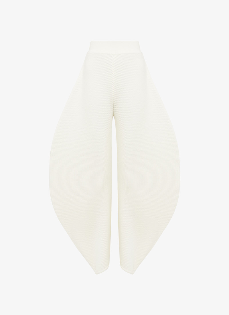 ROUND RIB KNIT PANT - 1