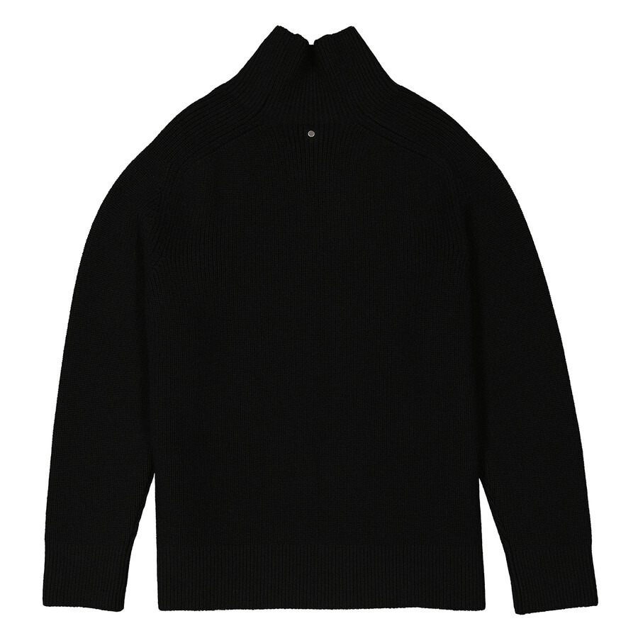 OAMC Men's Black High-Neck Wool Jumper - 6