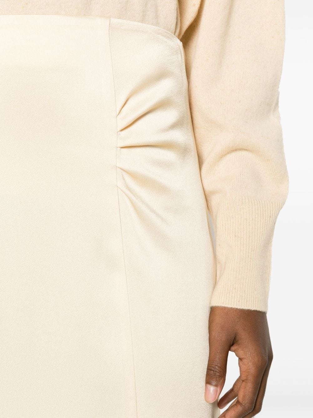 Vaniki satin-weave skirt - 5