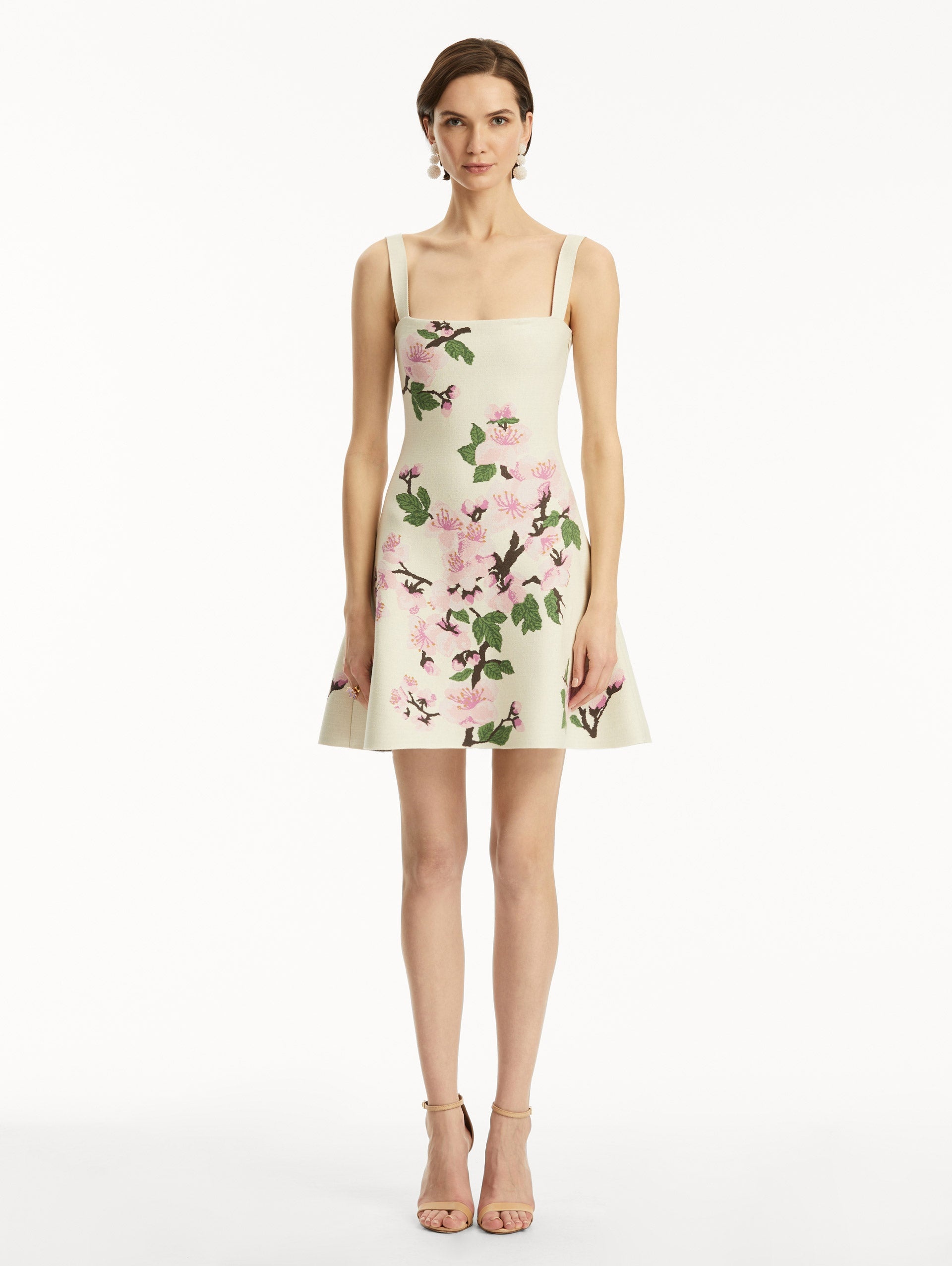 CHERRY BLOSSOM JACQUARD DRESS - 2