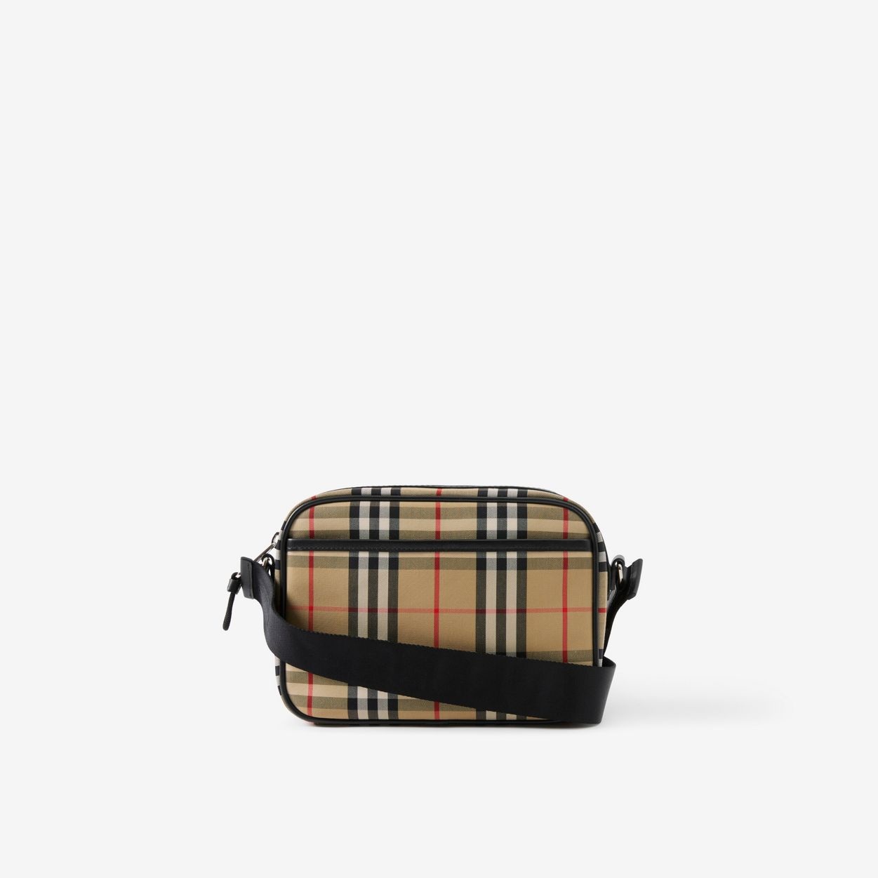 Vintage Check and Leather Crossbody Bag - 3