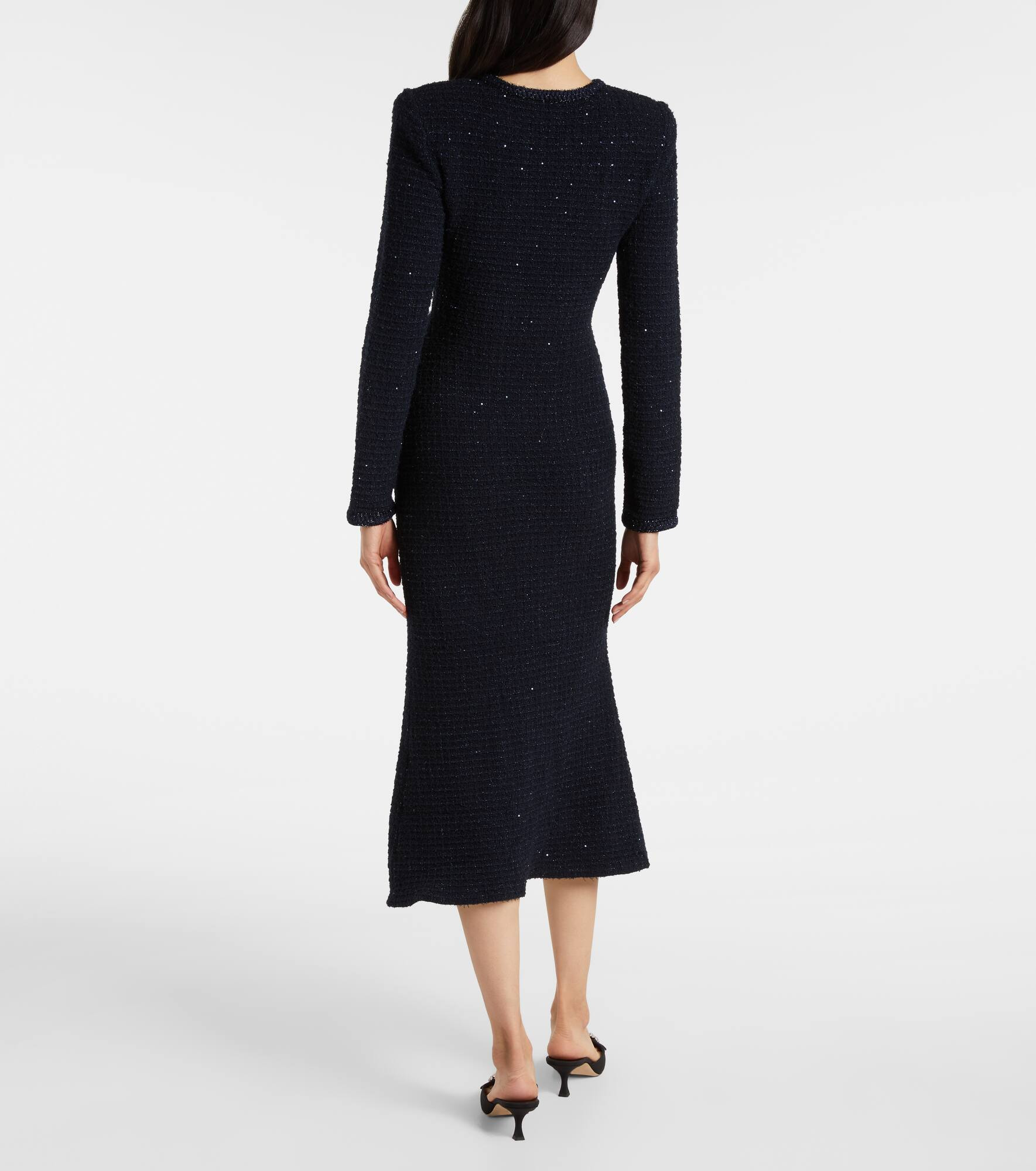 Bouclé midi dress - 3