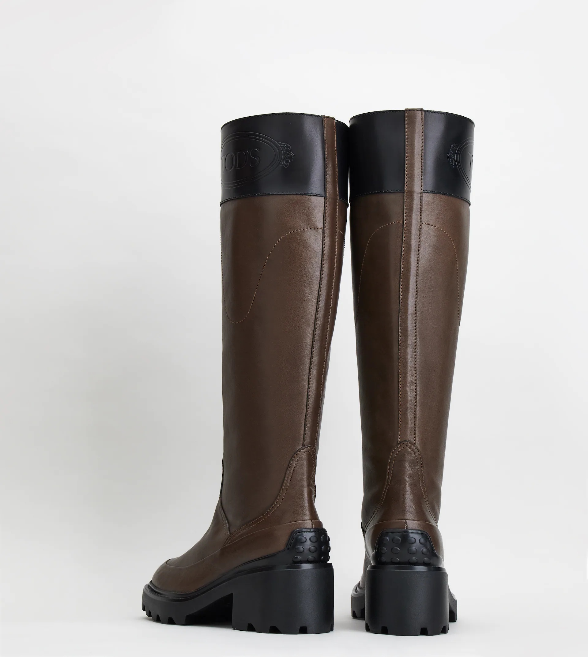 BOOTS IN LEATHER - BROWN - 3