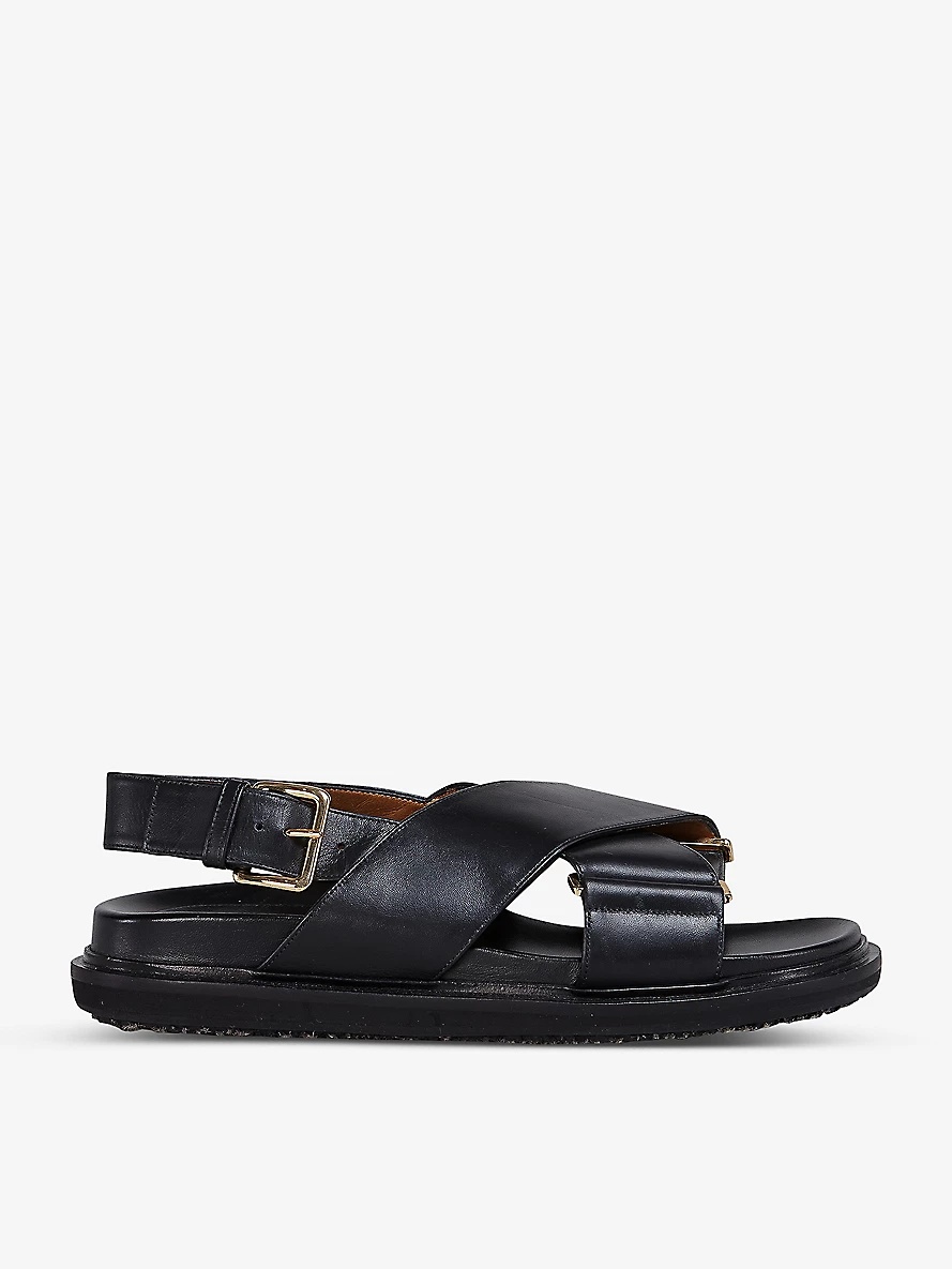 Fussbett cross-over leather sandals - 1