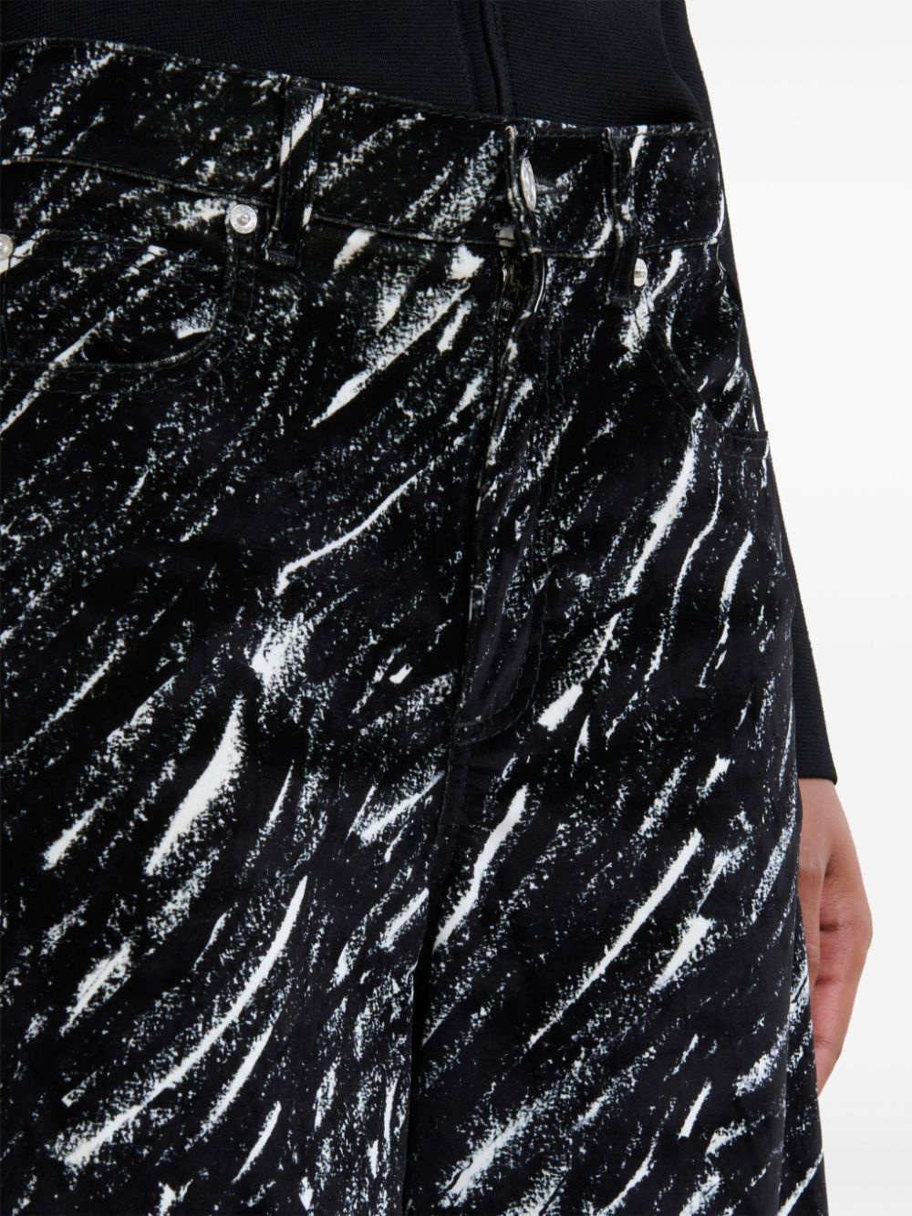 graphic-print wide-leg trousers - 5