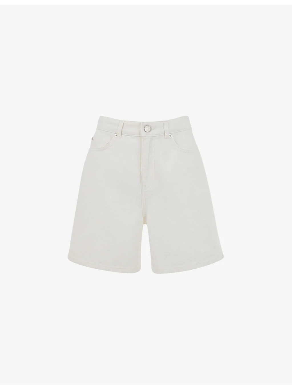 Patch-pocket regular-fit denim shorts - 1