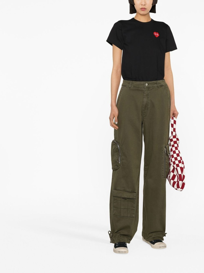 Comme des Garçons PLAY logo-patch cotton T-shirt outlook
