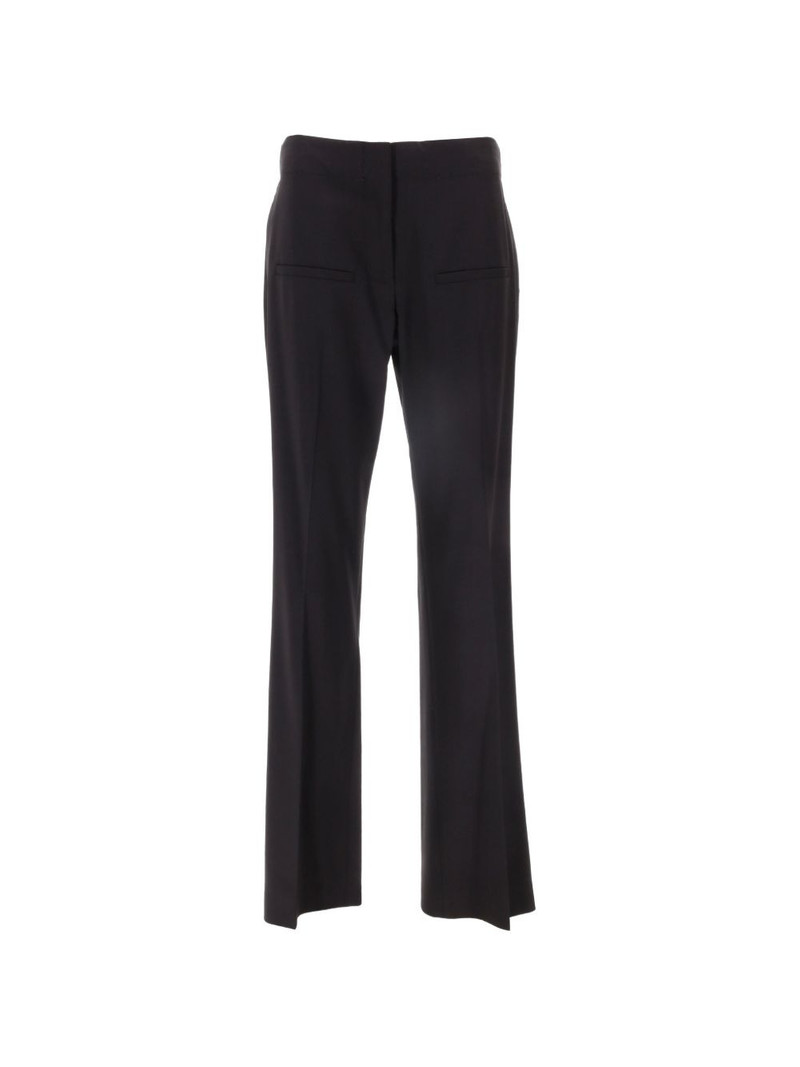 front-slit straight-leg trousers 1