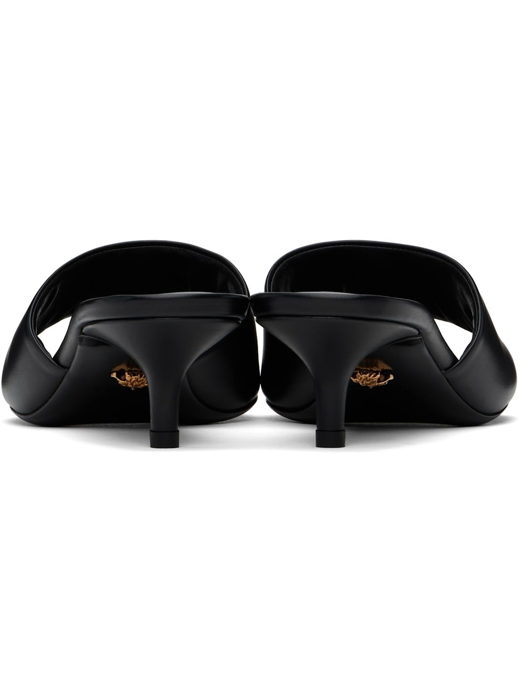 Black Alia 45 mm Heeled Sandals - 2