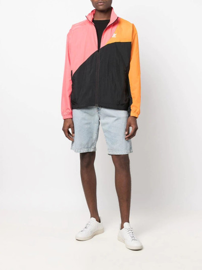 adidas colour-block track jacket outlook