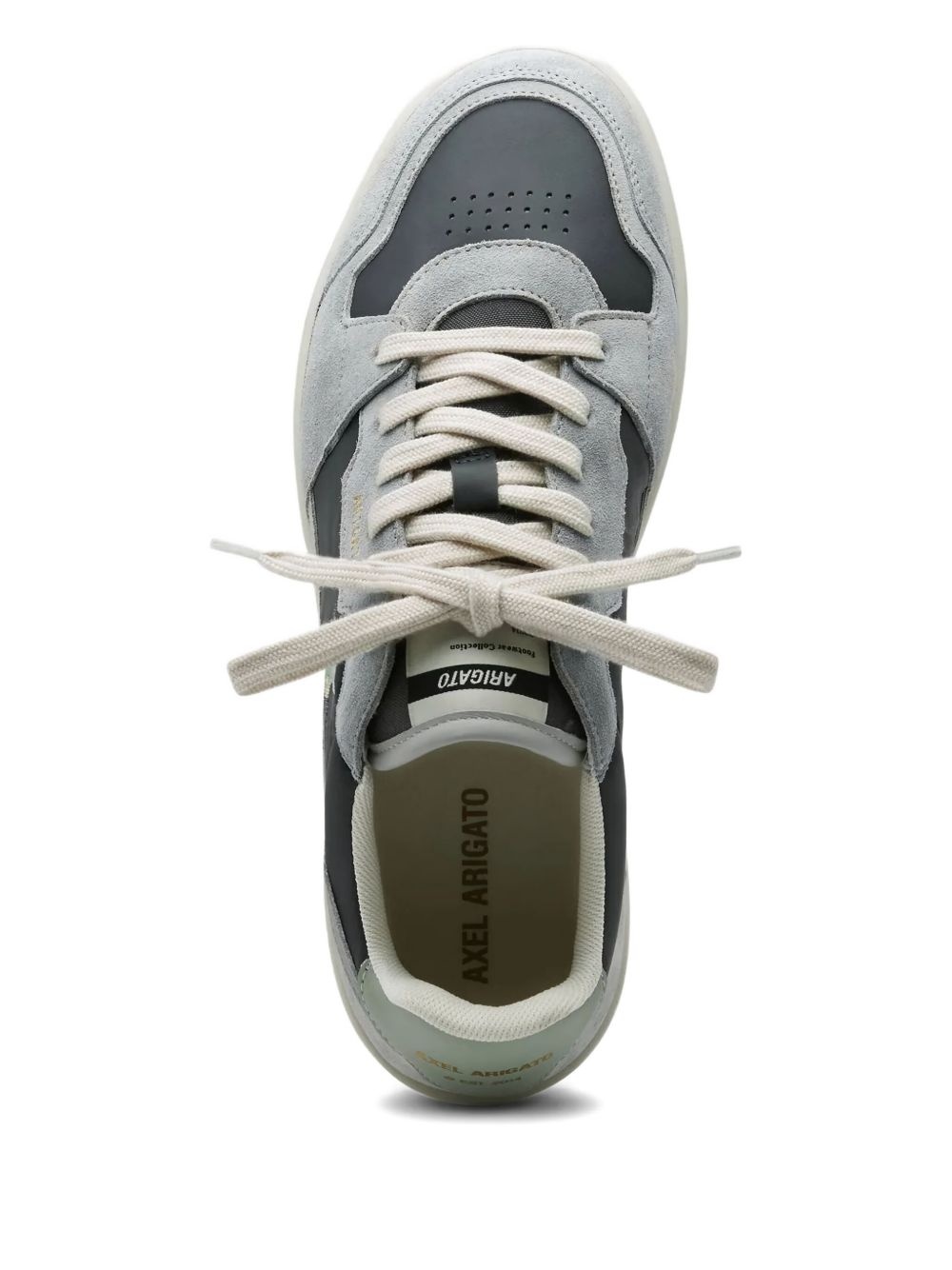 suede panelled low-top sneakers - 4