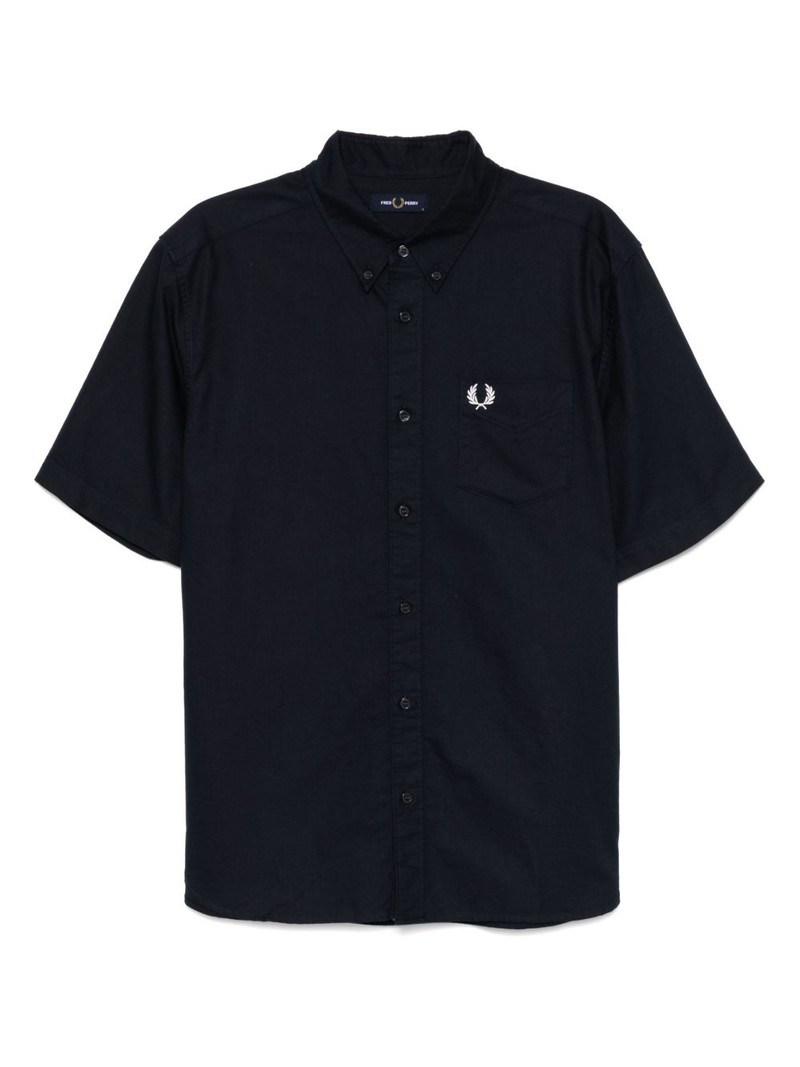 logo-embroidered shirt 1