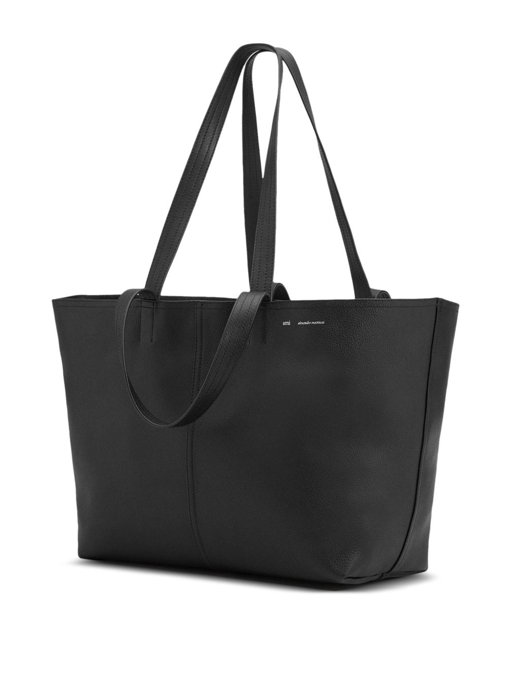 midi leather tote bag - 7