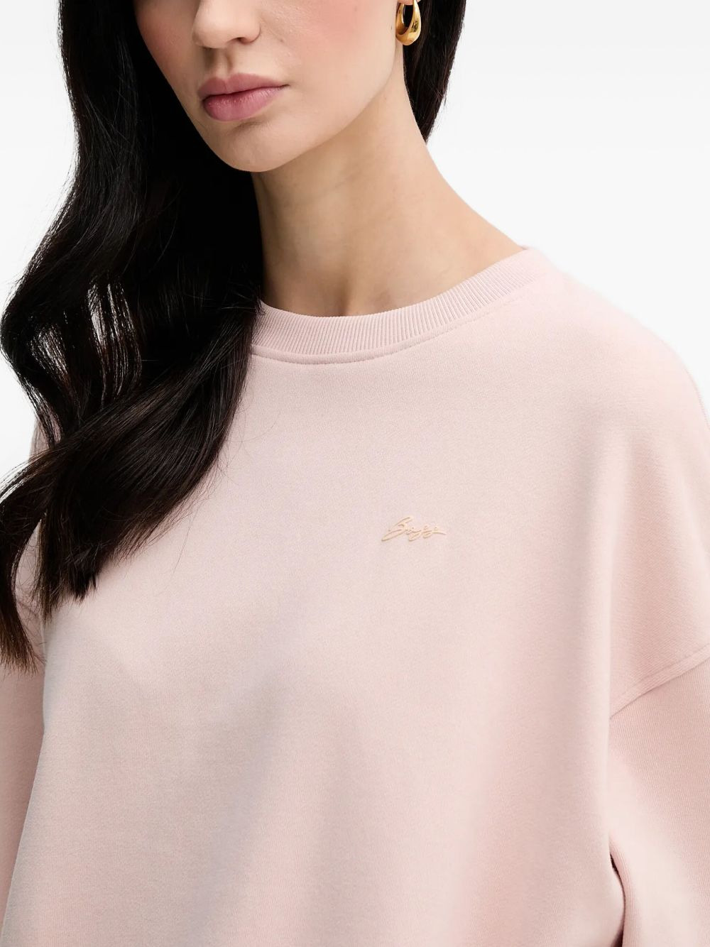 rubberized-logo crew-neck sweatshirt - 3