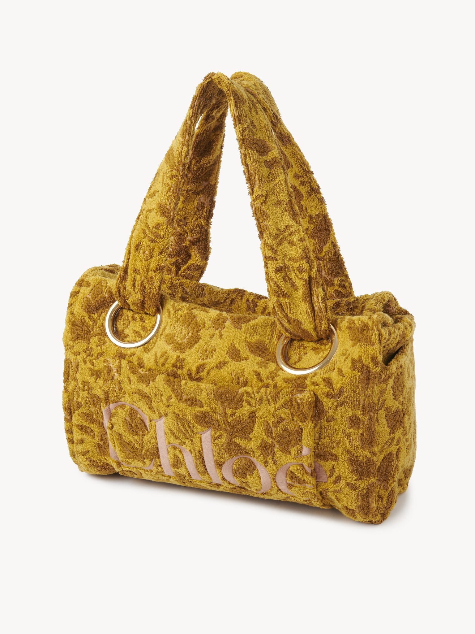 LARGE CHLOÉ PLAGE TOTE BAG IN JACQUARD TERRY - 3