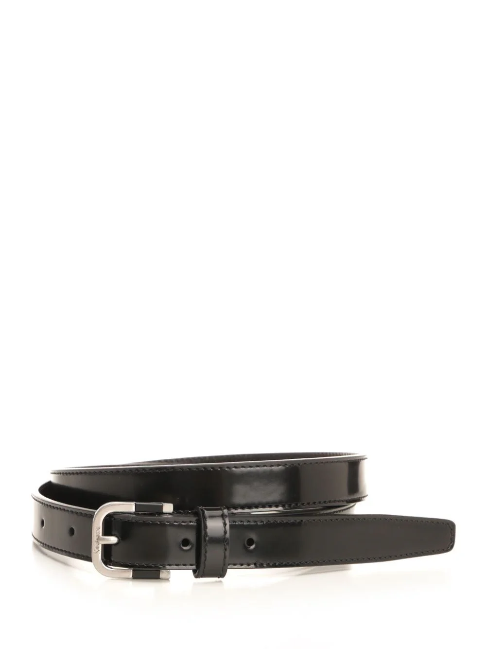 Saint Laurent Men Brushed Leather Belt - 1