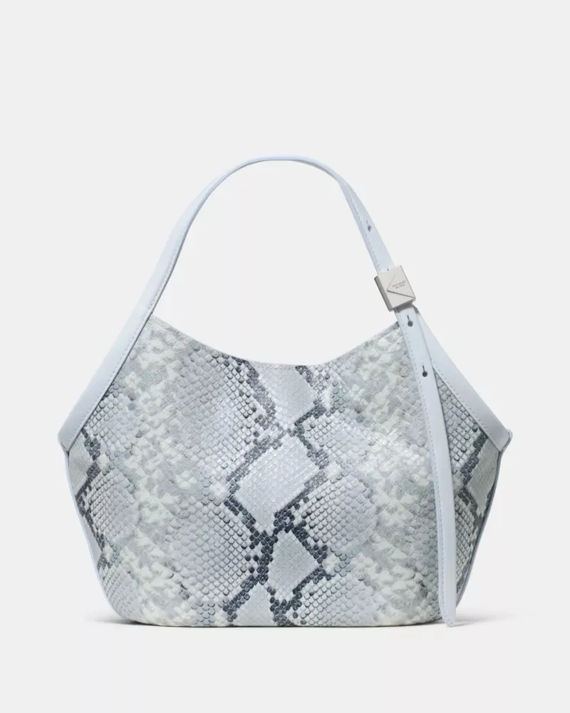 Deco Snake Embossed Small Tulip Tote Bag - 1