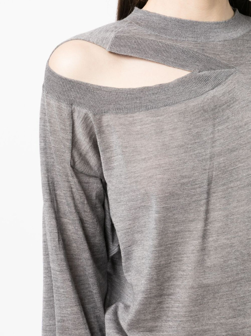 fine-knit cut-out jumper 5