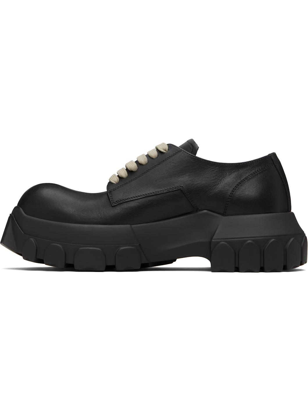 Black Hollywood Laceup Bozo Tractor Derbys - 3