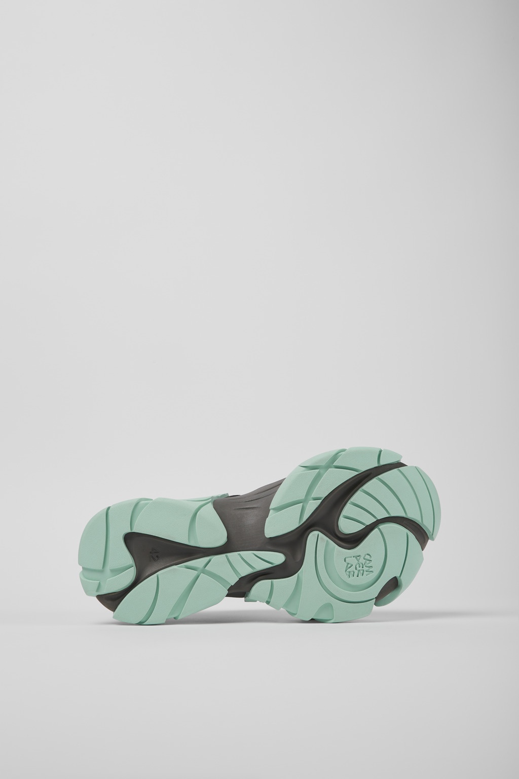 Gray and light green sneakers - 5