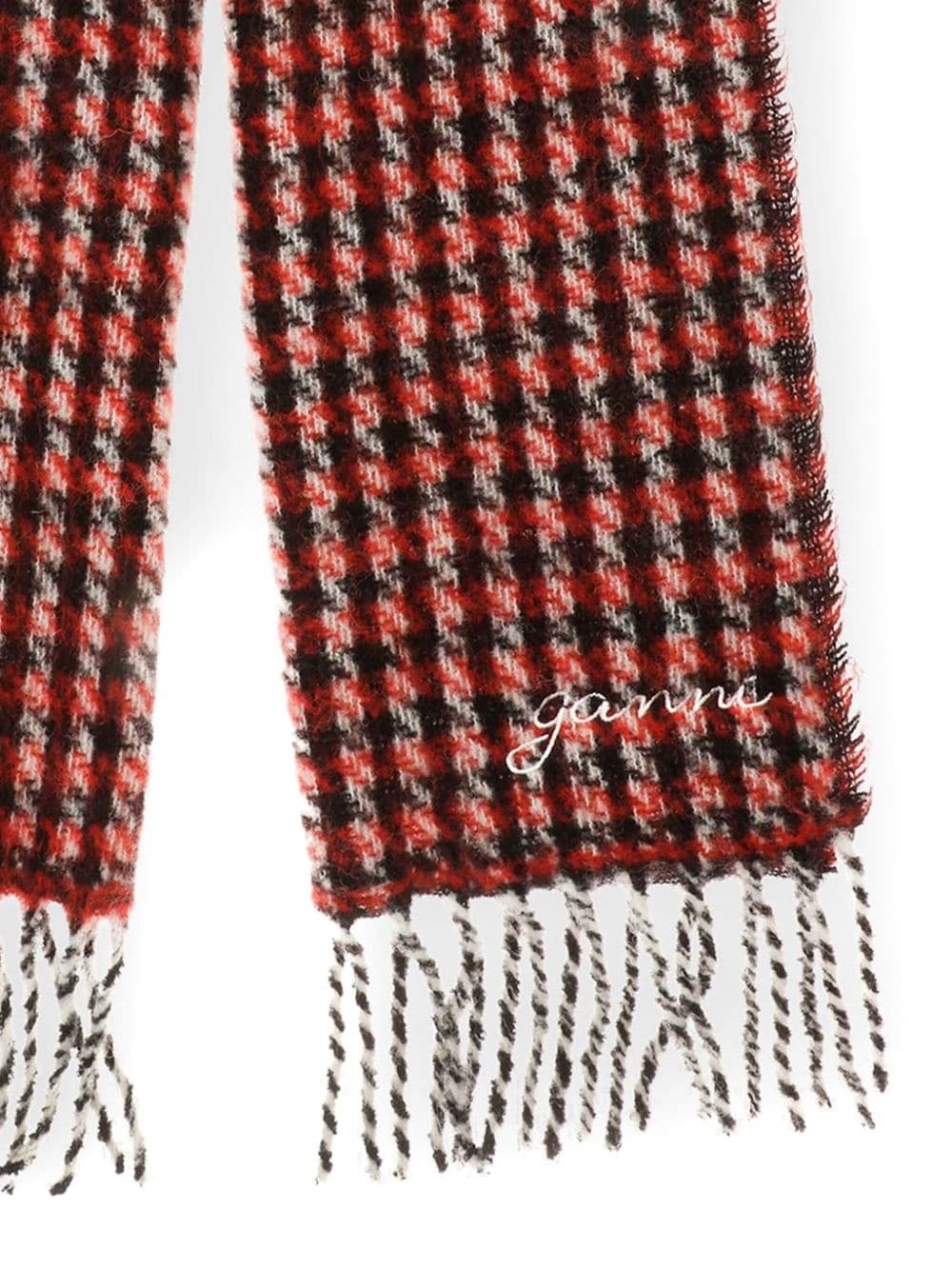 checked scarf - 2