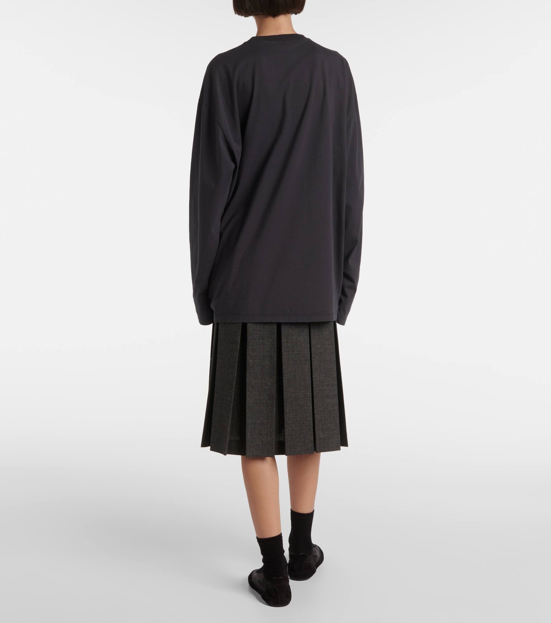 Logo oversized cotton T-shirt - 3