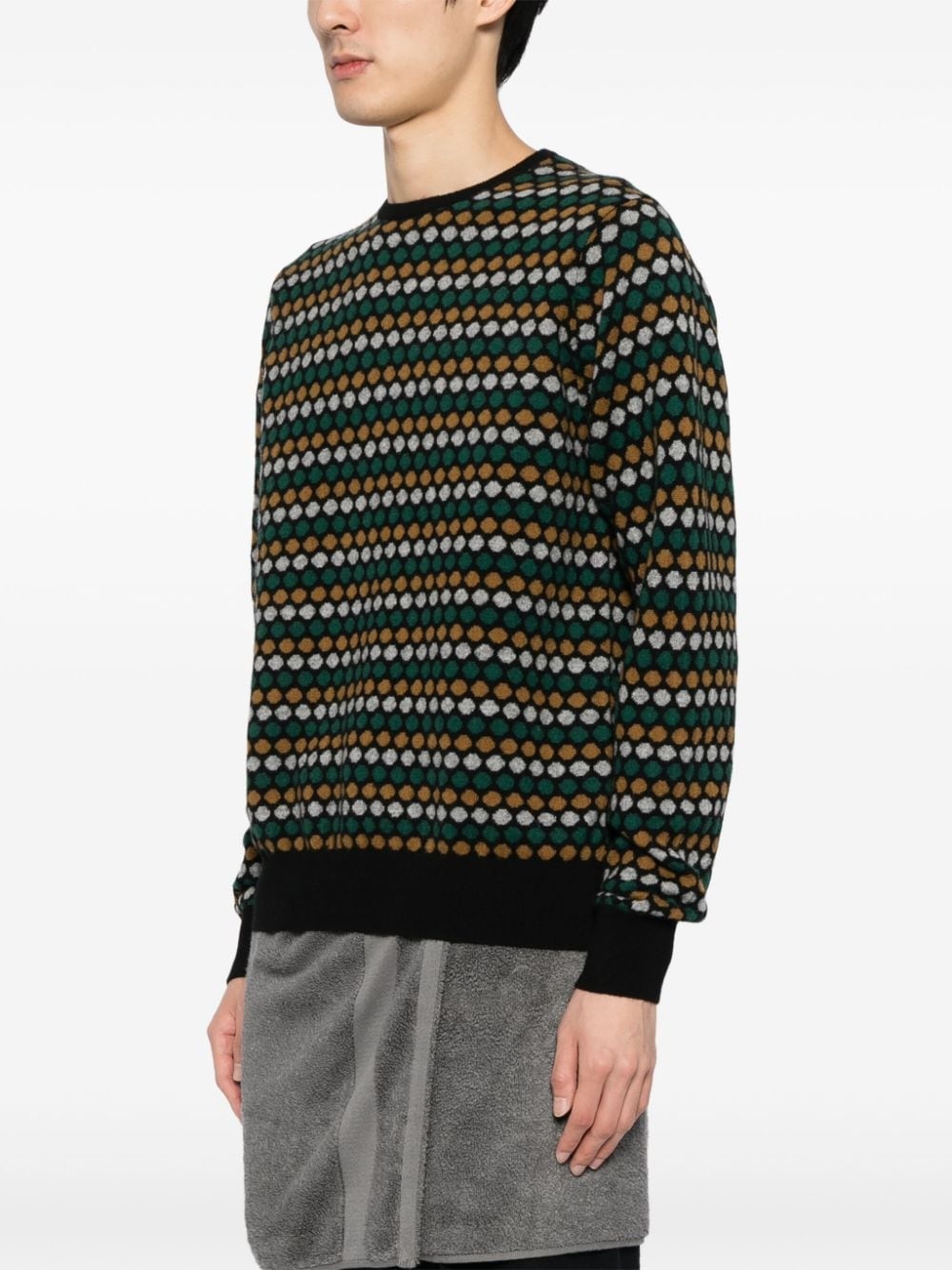 polka dot-pattern jumper - 3
