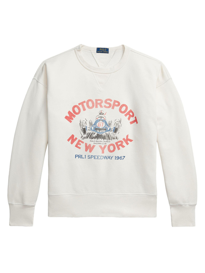 Men's Vintage Graphic Fleece Crewneck Sweatshirt - Nevis 1