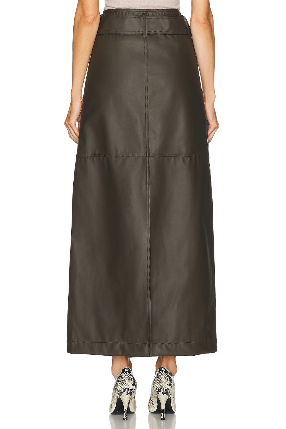 Front Slit Midi Skirt - 4