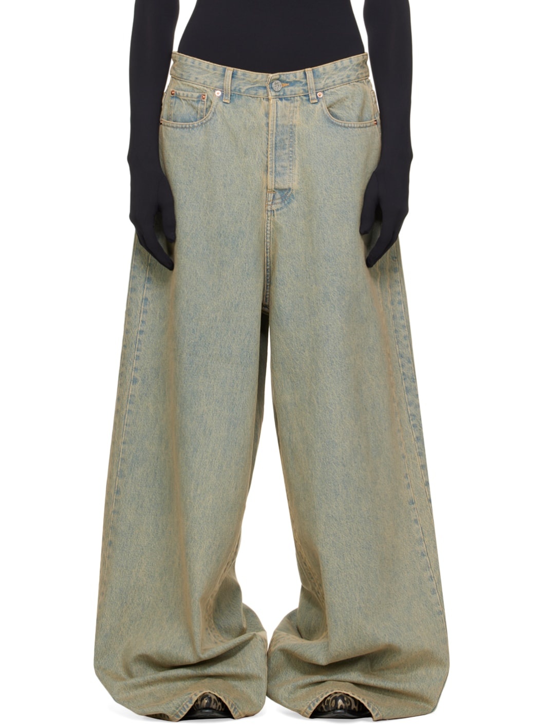 Blue Big Shape Jeans - 1