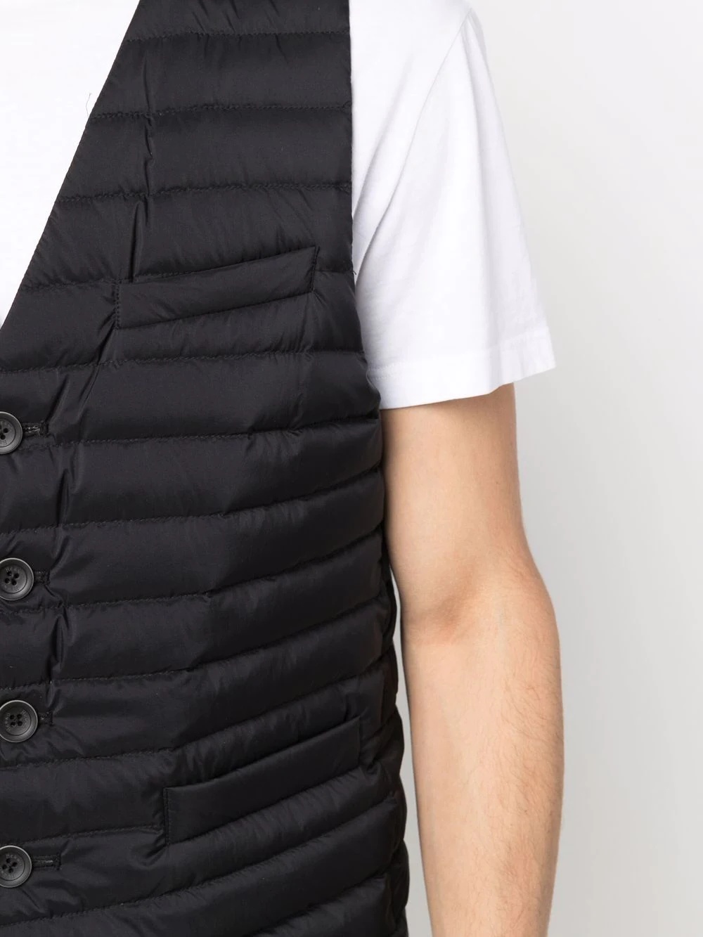 button-down padded gilet - 5