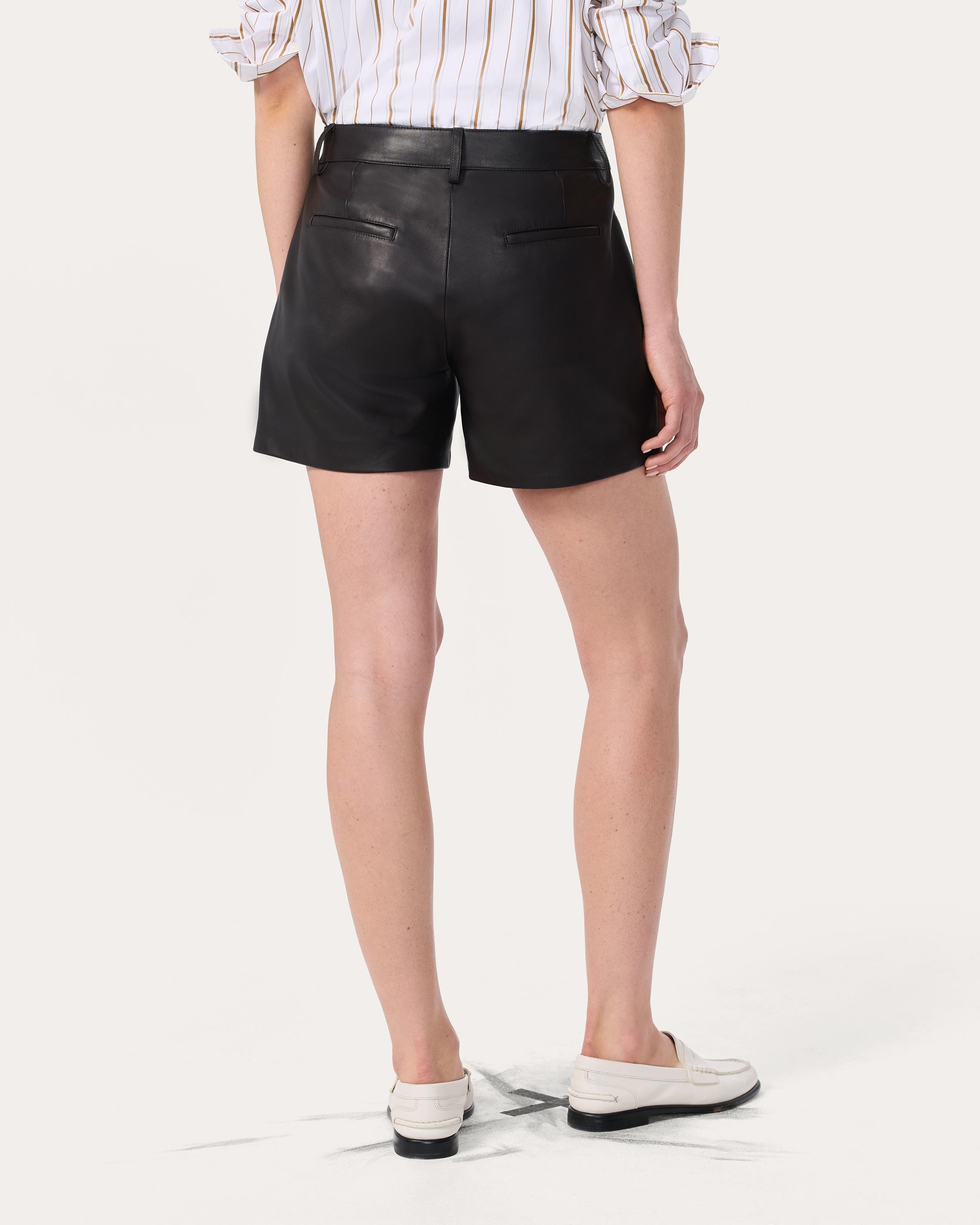 Aria Leather Shorts - 6
