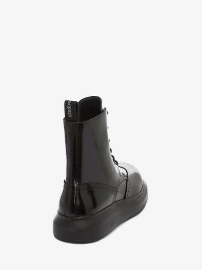 Alexander McQueen Hybrid Lace-up Boot in Black outlook