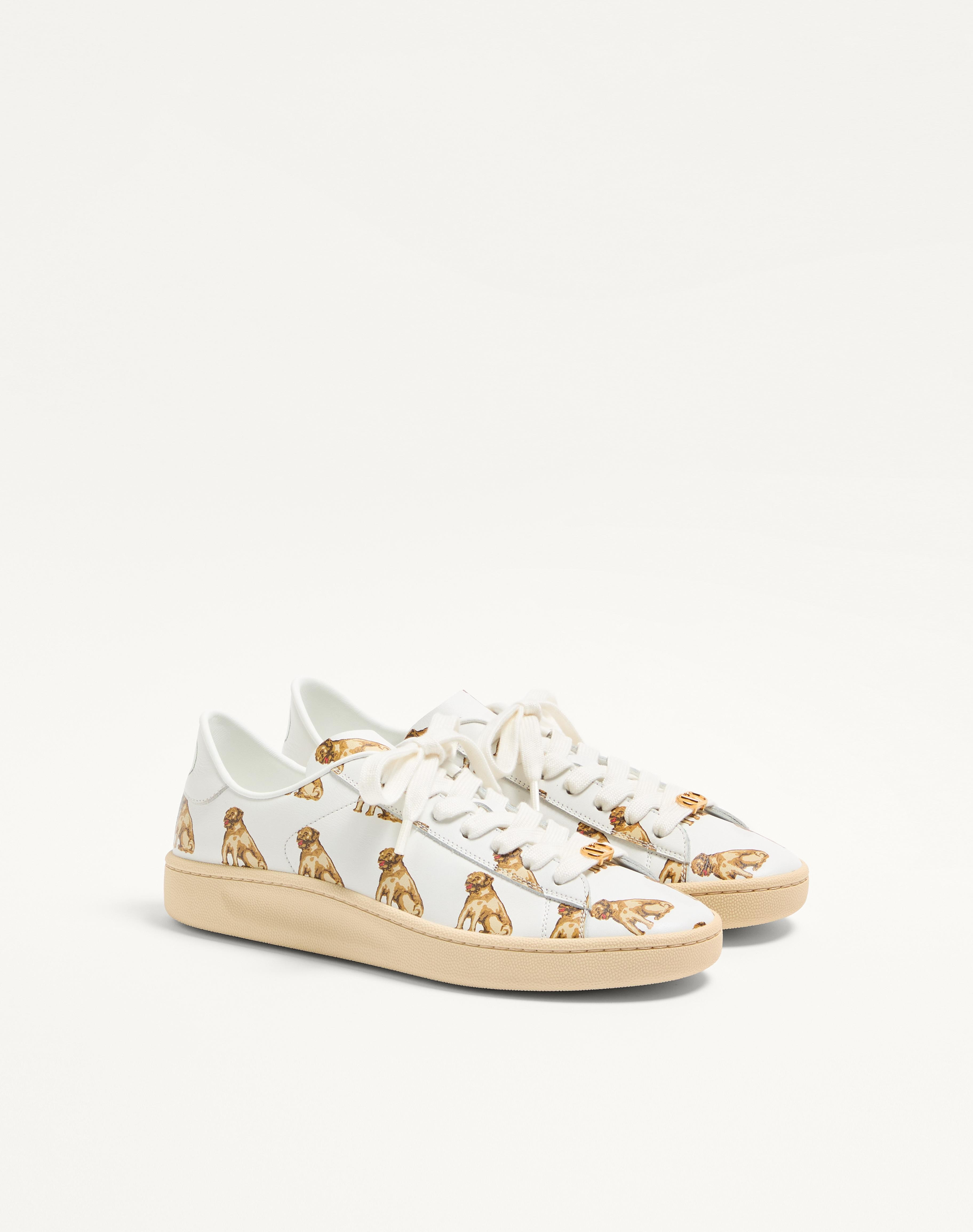 ROYCO SNEAKER IN NAPPA CALFSKIN WITH PETIT CHARLES PATTERN - 3