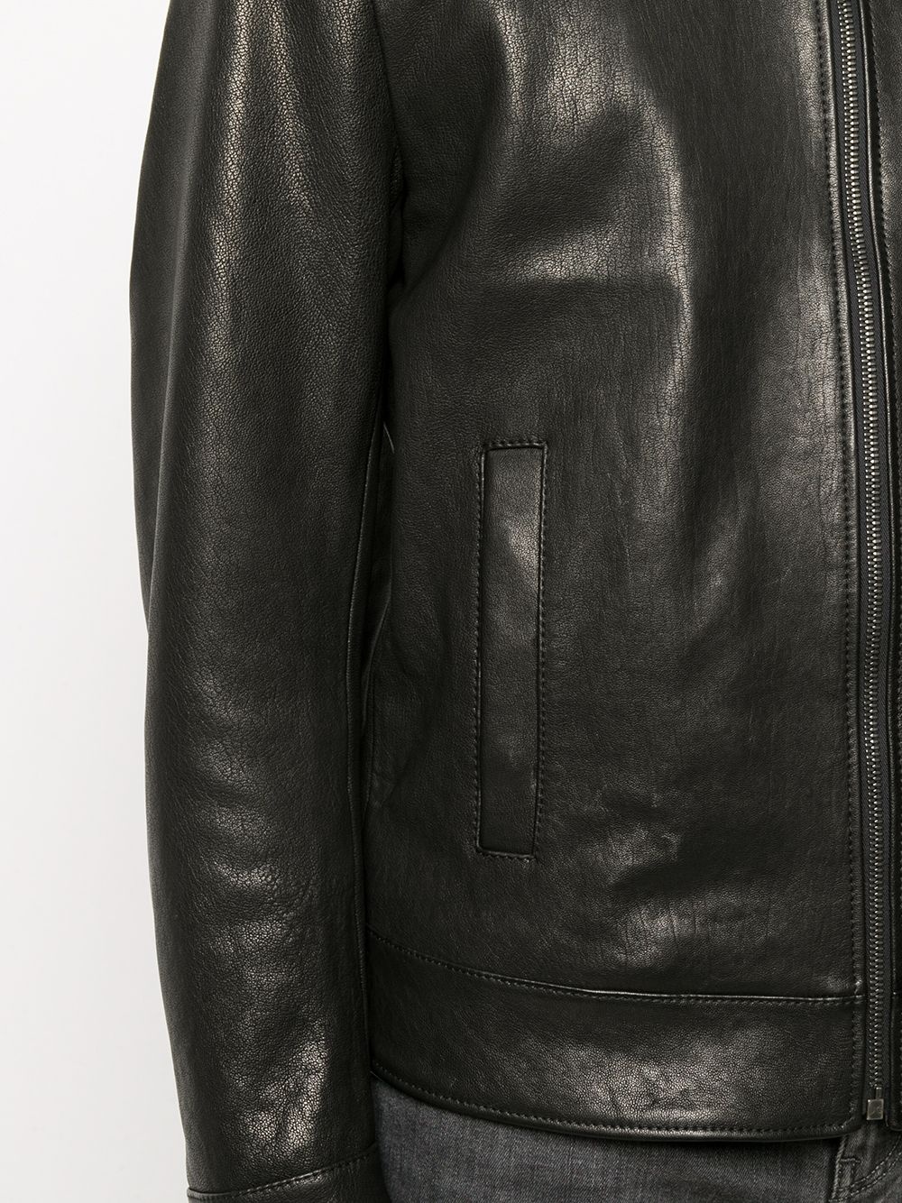 leather bomber jacket - 5