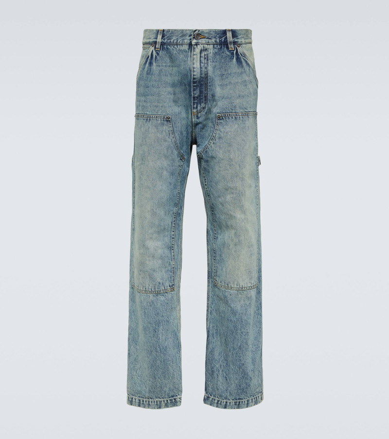 mid-rise straight-leg jeans - 1
