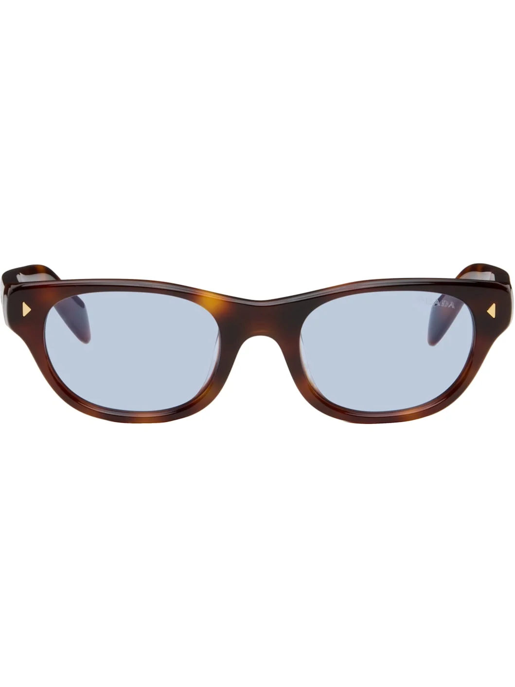 Brown Oval Sunglasses - 1