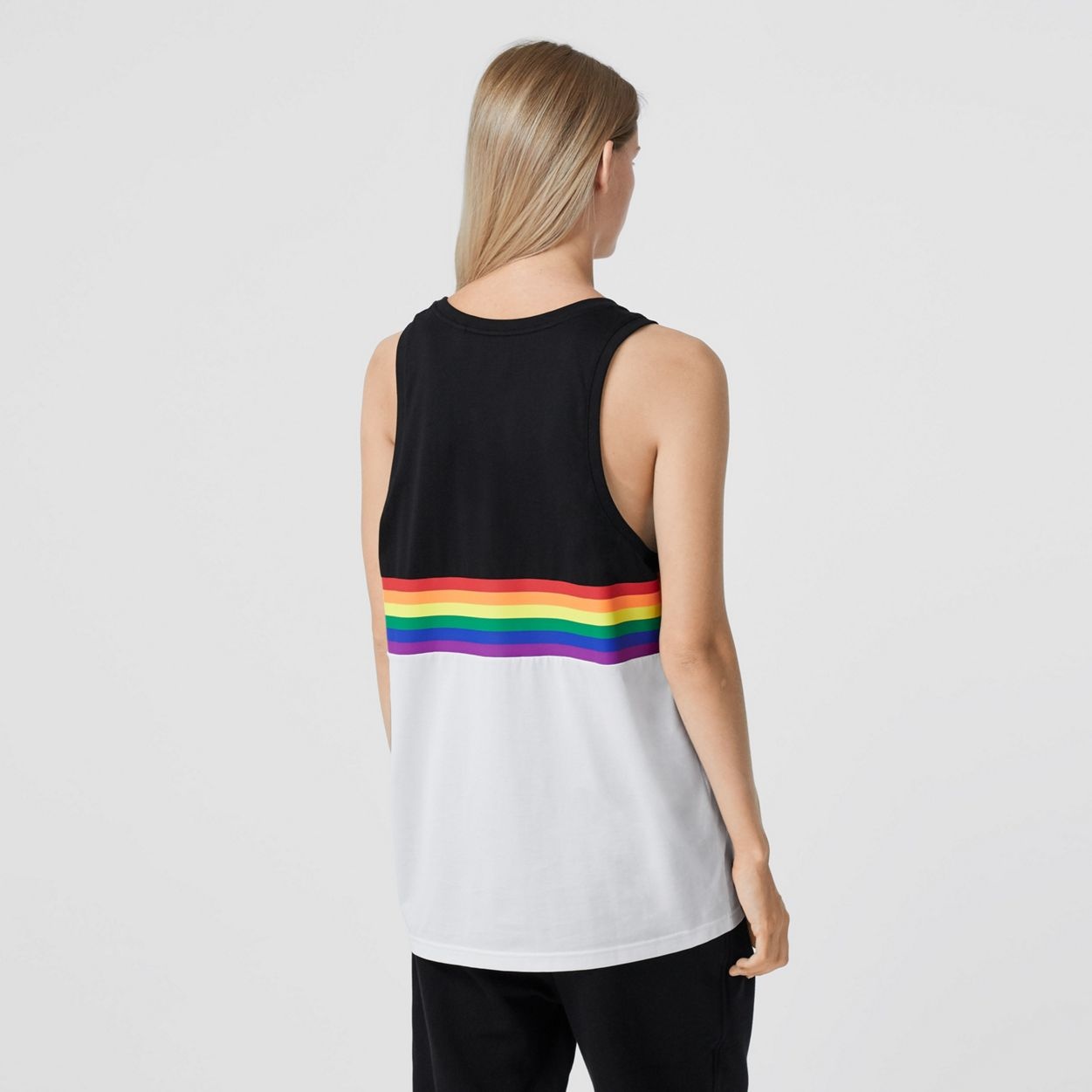 Rainbow Stripe Print Cotton Vest – Unisex - 8