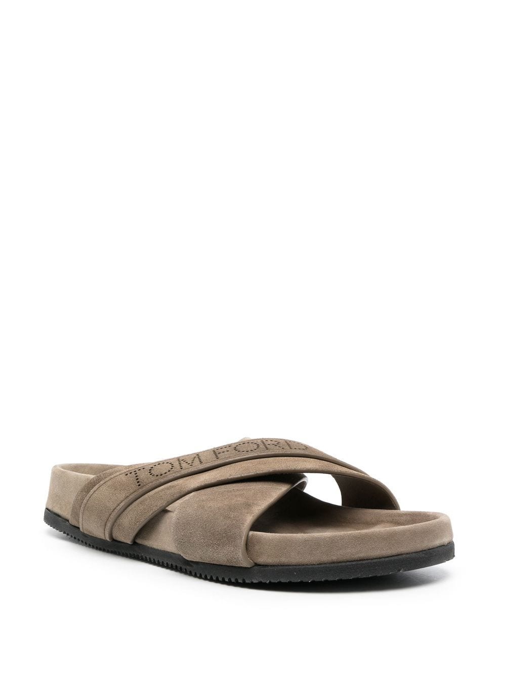 crossover logo-strap slides - 2
