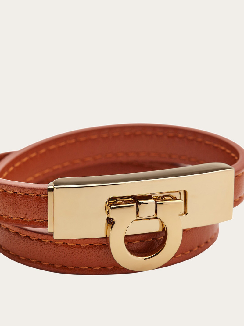 FERRAGAMO Gancini double twist bracelet - Mis 15 outlook