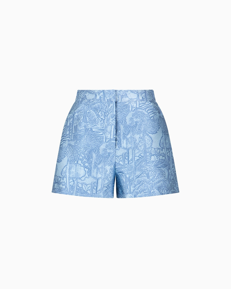 JACQUARD SHORTS WITH AN EXOTIC MOTIF 1