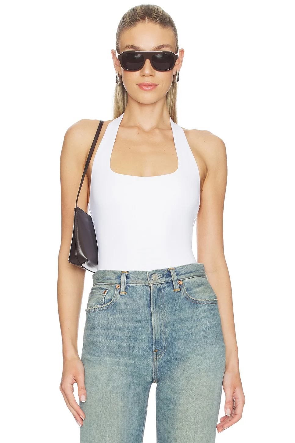 Scuba Halter Square Neck Bodysuit - 1