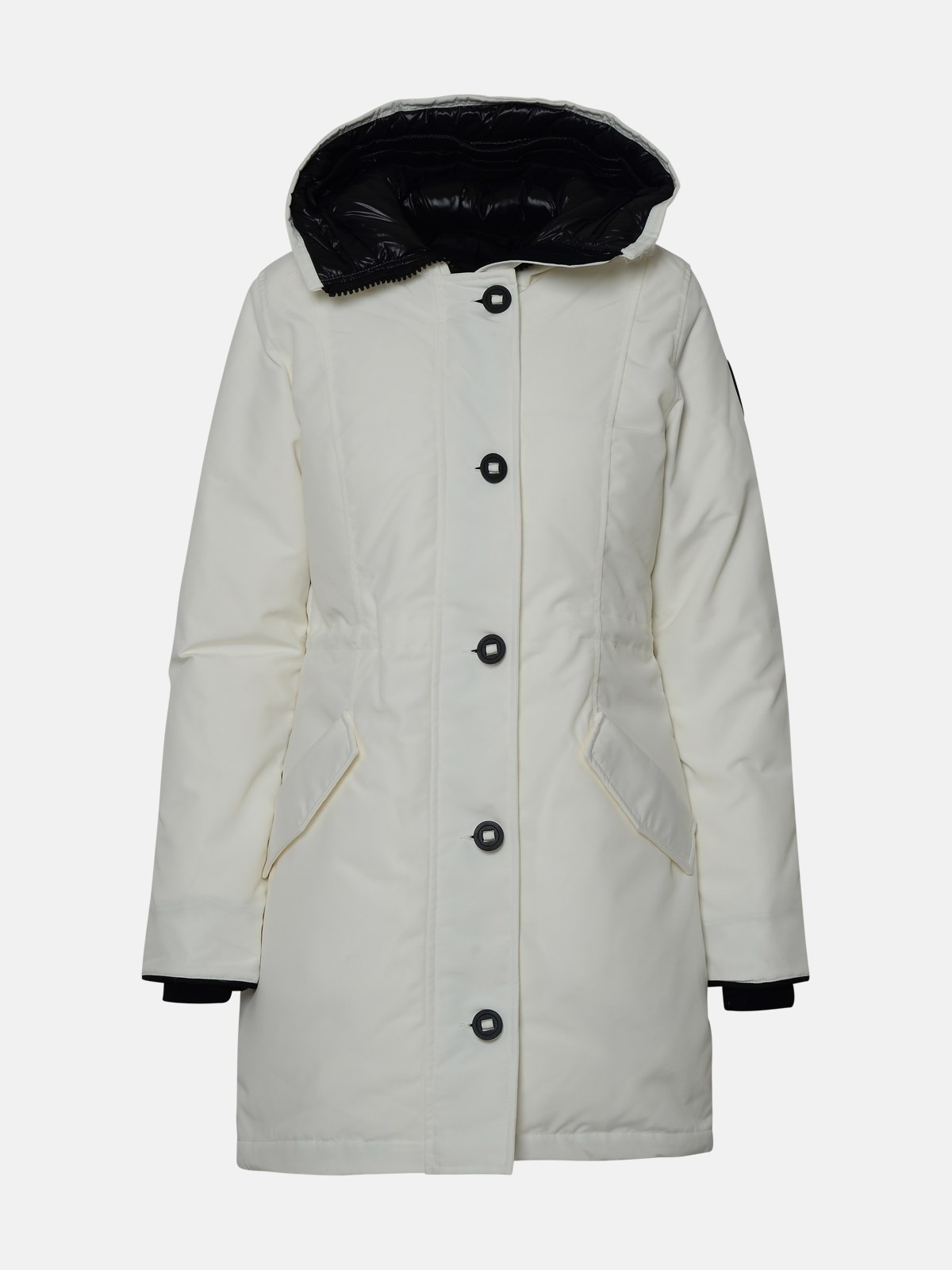 'ROSSCLAIR' WHITE NYLON PARKA - 1