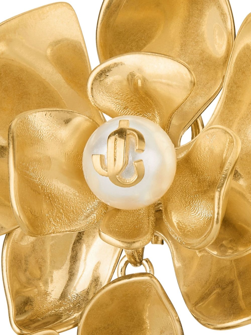 Petal logo-plaque earrings - 4